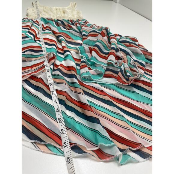 Liberty Love Dress Lace Bodice Handkerchief Hem Tank Flowy Fairy Cottagecore S - Picture 11 of 11